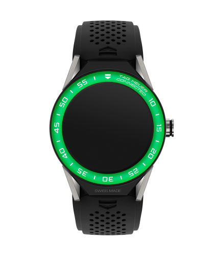 TAG Heuer Carrera Connected Modular 45 Titanium / Green Aluminum / Black Rubber